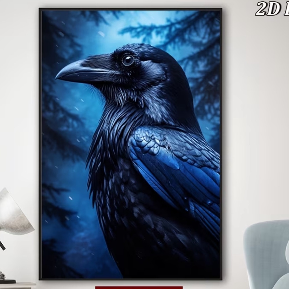 Blue Raven Wall Art - Picture 4 of 6